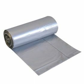 Sac poubelle LDPE 20 pièces en rouleau 60L- gris- 30µm + cordon