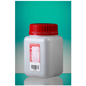 Flacon 500ml PEHD avec thiosulfate de sodium 20mg/l, stérile, cape à vis inviolable jointée