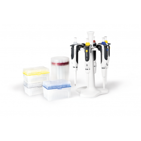 Transferpette® S PACK 2: 5 x Transferpette® S, 4 x TipBox +  support