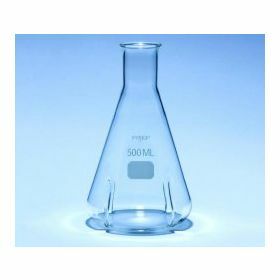 Erlenmeyer evec 4 déflecteurs - 1000ml en verre - col droit