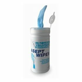 Asept wipe - lingettes désinfectantes 20x20cm - bleu - 150pcs