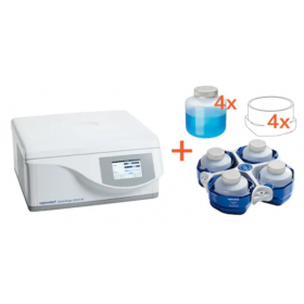 Eppendorf GLP Pack Centrifugeuse 5910 Ri Touch, réfrigéré avec rotor S-4xUniversal + universal buckets et 1L adapteurs (4x) et Eppendorf 1L bouteilles (4x)
