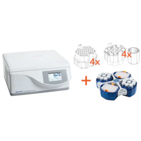 Eppendorf GLP Pack Centrifugeuse 5910 Ri Touch, réfrigéré avec rotor S-4xUniversal + adapteurs pour 5/15/50ml tubes coniques, 175-250ml bouteilles et plaques