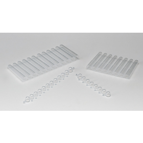 Tubes ClearLine® 8 barrettes - 1,1 mL - en rack