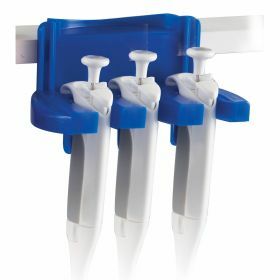 Porte-pipette Tri-Clamp-Ette® bleu, pour 3 pipettes