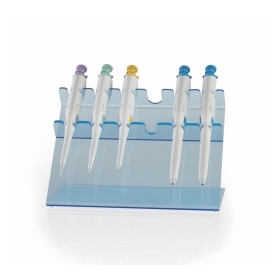 Portoir de pipettes pour 6 pipettes monocanal ABS