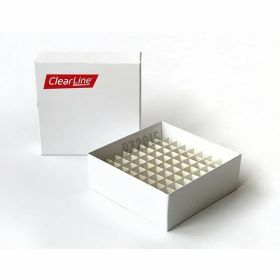 Cryoboîte Clearline blanche -81 tubes-133x133x50mm