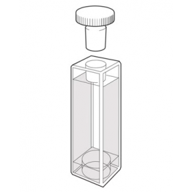 Macro cuvette Quartz, 21-Q-2, 2 mm + bouchon en PTFE, 700 µl