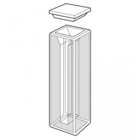 Macro cuvette 1-SOG-10, 10 mm + couvercle PTFE, 3500 µl