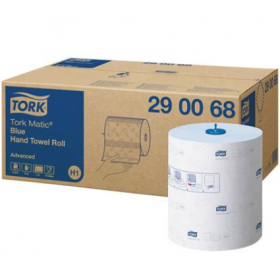 Papier essui Tork Matic® Roll H1 bleu 2 couches