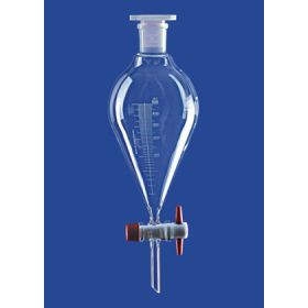 DURAN® Ampoule à decanter 250m NS29/32, forme conique avec robinet en téflon