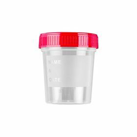 Conteneur 125ml PP cape à vis rouge ST