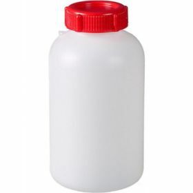 Bouteille ronde 1L  PEHD, large goulot, scellable