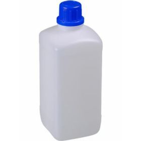Flacon à col étroit,1L PEHD,bouchon inviolable