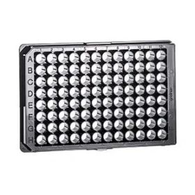 Microplaque 96 puits non adhérente, noire, plat
