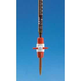 Burette compacte, robinet PTFE, BB, ambré