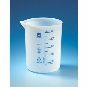 Bécher - ETFE - form basse - graduation bleue