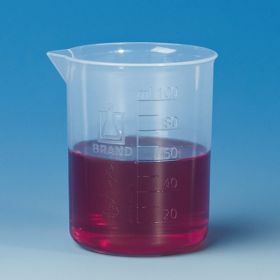 Béchers forme basse Plastibrand PP, avec graduation en relief