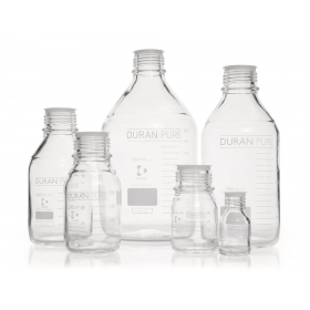 Duran Pure flacons à bouchon à vis, verre transparent