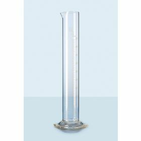 Eprouvettes DWK Duran® - classe B - forme haute - graduation blanche - base hexagonale