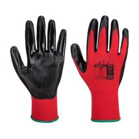 Flexo Grip Gants Nitrile Rouge / Noir