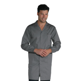 Blouse hommes 65% PE - 35% coton gris