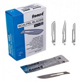 Lames de bistouri Romed, inox, STERILES