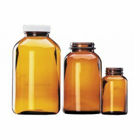 Wheaton flacon 125ml - ambre - col large