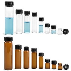 Wheaton fioles 8ml - bouchon en phénolique noir & doublure en (PTFE)/caoutchouc 14B