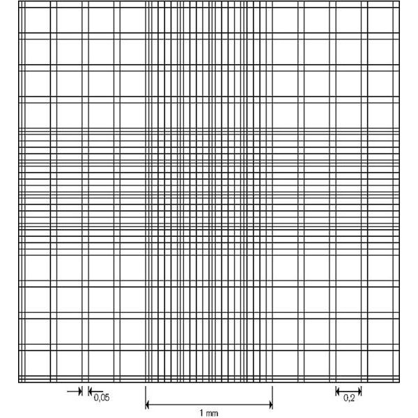 Cellule de numération Thoma, avec pinces