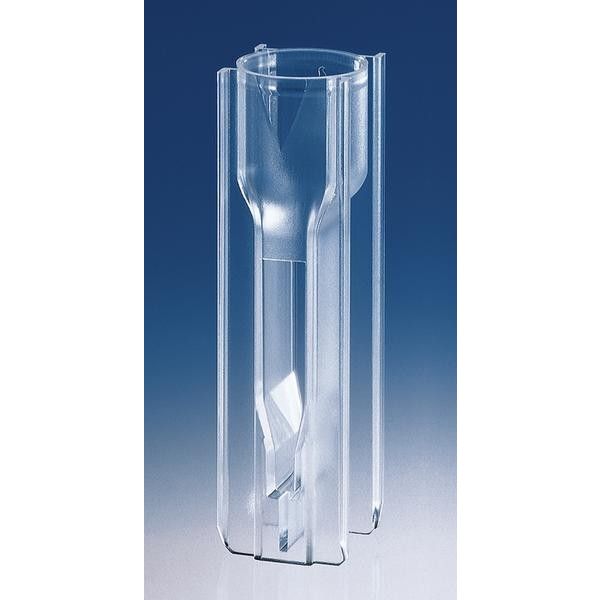 VASM88) Cuvette d'absorption de 0,7 ml avec bouchon à vis, moulée, base  ronde, trajet optique 2 mm