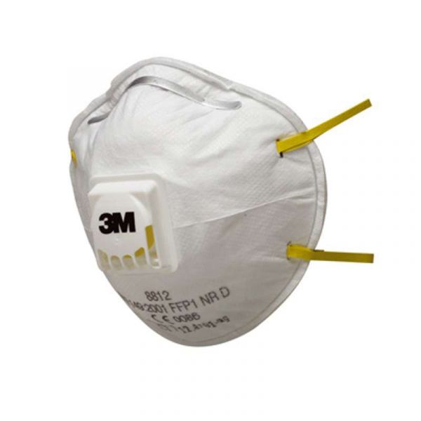 3M Masque anti poussière pliable FFP3 avec soupape - Blanc - Lot de 2 -  Masques FFP3