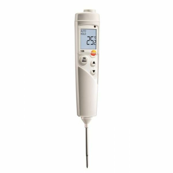 Testo 106 Thermomètre alimentaire, sonde 55mm, 275°C