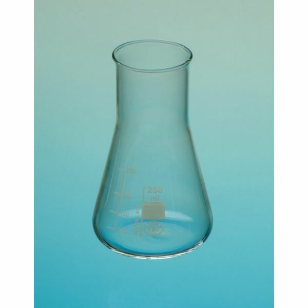 Fiole erlenmeyer en verre, à col large - 500 ml