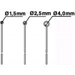 Inoculateur inox 18/8 D2,5mm