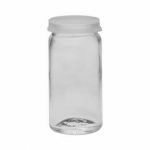 Pilulier 25ml blanc en verre + snapcape