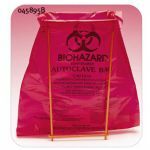Sachet poubelle PE "Biohazard" 215x300mm