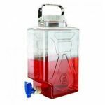 Nalgene™ carboy (bonbonne rectangulaire) PC 9L+ robinet