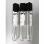 Tube urine fond rond 9ml bouchon noir, sous vide