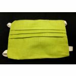 Masque en cotton - vert - adulte M - rubans