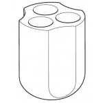 Eppendorf SET: 2 Adapteurs 3x Ø29x121mm (50ml skirted, Centriprep and Oak Ridge 30ml) pour S-4x400