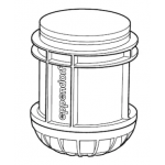 Eppendorf SET: 2 Adapteurs 1x Ø62x129mm (175ml conical BD, Nalgene/250ml flat) pour S-4x400